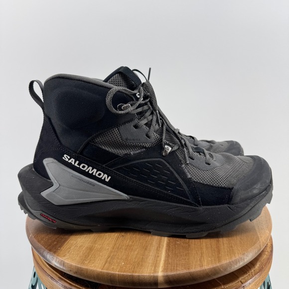 Salomon Elixir Mid Gore-Tex Hiking Trail Boots Black Men's Size 11 Black - Picture 5 of 12